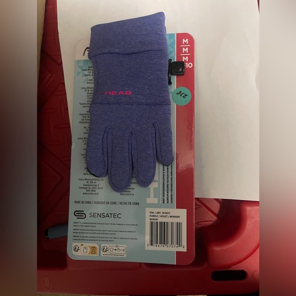 Other - New Girls Boys kids blue HEAD Touchscreen gloves medium 6-10 grip palm
